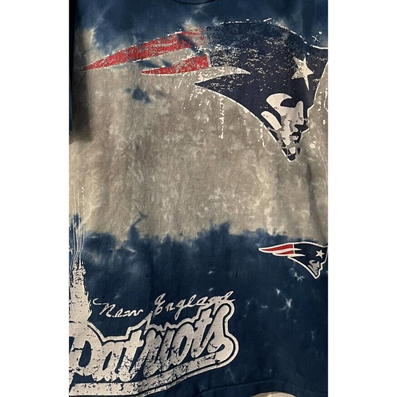 NFL Team Apparel - NEW ENGLAND PATRIOTS Tie Dye T-Shirt Size Large Made In USA - Picture 3 of 7
